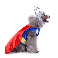 Vente en gros personnalisé Captain America Pet Costume USA Drapeau Oncle Sam Chien Vêtements pour la célébration de la fête de l'indépendance du 4 juillet