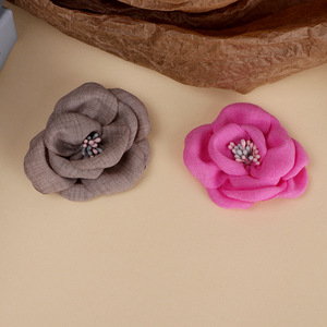 ดอกไม้ประดิษฐ์ผ้า ขนาด 5 ซม. ทรงกลม งานฝีมือสำหรับตกแต่งเสื้อผ้า DIY - Product Image 3