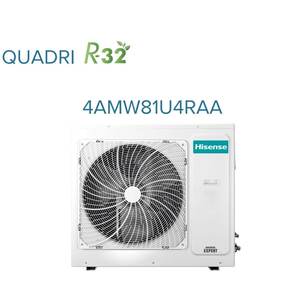 Climatiseur Hisense Quadri Split Console 9 + 9 + 12 + 12 avec 4AMW81U4RAA R-32 Wi-Fi en option avec télécommande en standard 9000 - Product Image 2