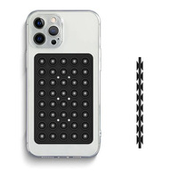 Casing ponsel silikon sisi ganda, dudukan perekat anti bocor, tutup 40 cangkir Universal, perekat