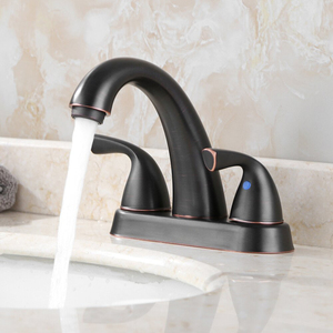 מודרני נירוסטה שמן שפשף ברז חדר אמבטיה מותאם אישית 3 חור ברזי אמבטיה 2 ידית ברז ידית מברז בתאילנד - Product Image 3