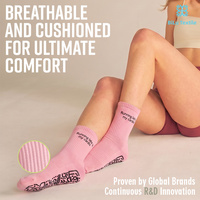 Chaussettes de Pilates personnalisées BiLu pour femmes, antidérapantes, respirantes, pour yoga, barre, fitness, fournisseur de marques privées