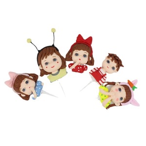 Soft Clay Princess Girl Polymer Clay Couple Anniversary Boy And Girl Cake Toppers Birthday Decoration Handmade - Product Image 5