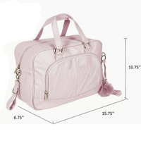 Rosa vegane Leder windel Mutter Baby Tasche Mutterschaft Krankenhaus Tasche