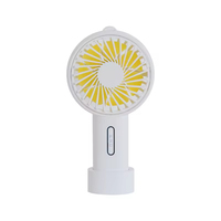 Mini ventilateur portable USB rechargeable pour enfants, avec lumière LED, alimenté par batterie, pour l'extérieur