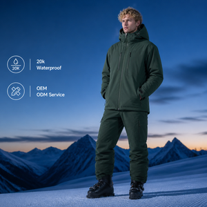 Traje de Esquí Impermeable 20k, Precio de Fábrica Personalizado, Totalmente con Costuras Selladas, Unisex, Traje de Nieve de una Pieza, Ropa de Invierno Profesional, Venta al Por Mayor - Product Image 1