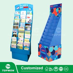 Espositore personalizzato per la promozione delle vendite del giorno del papà del supermercato pieghevole Pop cartone personalizzato per la vendita al dettaglio portatile per pavimenti in cartone Pos - Product Image 2