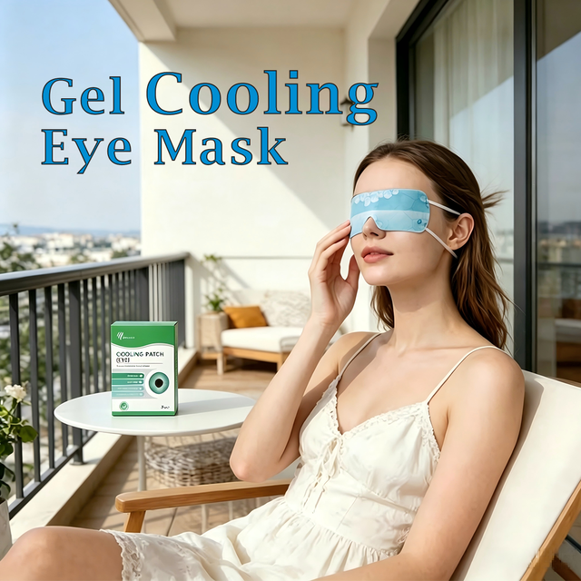 Private Label Customization Disposable Hydrogel Gel Eye Mask Cooling Patch Self Cooling Gel Eye Mask
