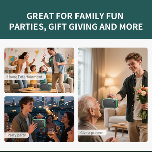 ลำโพงคาราโอเกะ<span class=keywords><strong>บ</strong></span><span class=keywords><strong>ลู</strong></span><span class=keywords><strong>ทู</strong></span><span class=keywords><strong>ธ</strong></span>แ<span class=keywords><strong>บ</strong></span><span class=keywords><strong>บ</strong></span>พกพาขนาดเล็กย้อนยุคแฟชั่นพร้อมไมโครโฟนตู้พลาสติกใช้งานกลางแจ้ง - Product Image 6