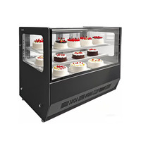 Vitrine réfrigérée de comptoir de boulangerie de réfrigérateur d'affichage de gâteau de refroidissement par air de 0.9m pour la vitrine réfrigérée de pain et de gâteau