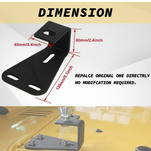 Soporte de montaje para capó JK de acero para instalación de portaequipajes en Jeep - Product Image 3