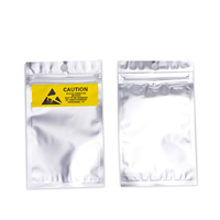 Sacs refermables antistatiques en film métallisé imprimé/blank, résistants à l'humidité, pour l'emballage de puces et de circuits imprimés