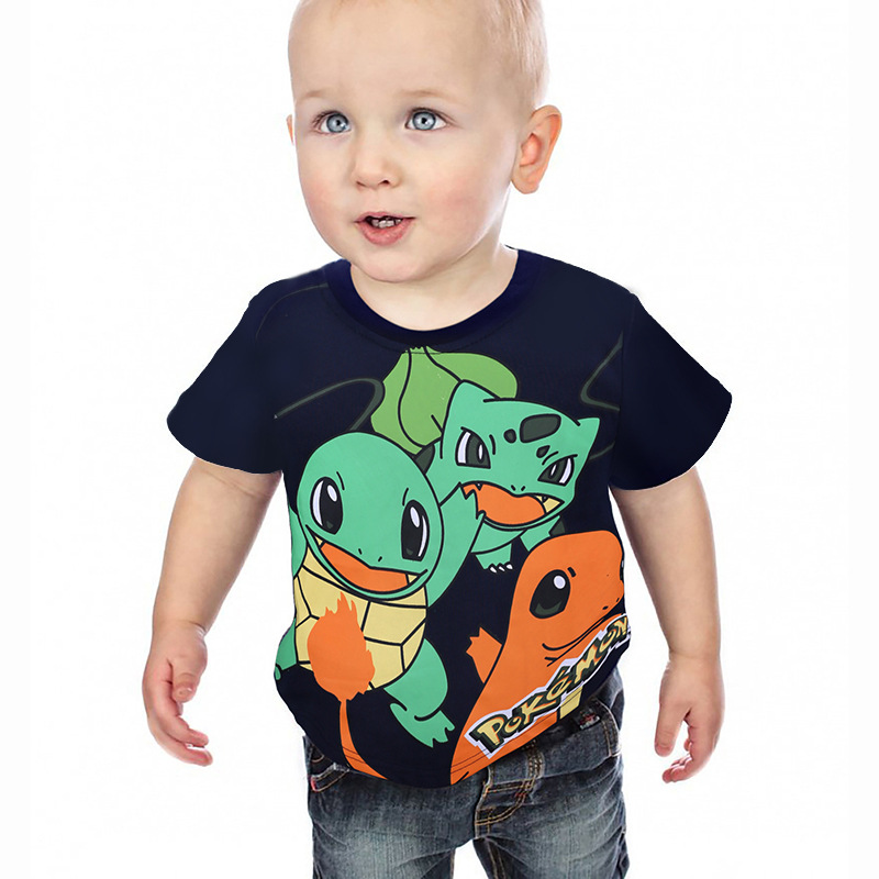 Summer Cartoon Clothes Baby Boy T Shirt Kids Tshirt Cotton Children Boys Shirts