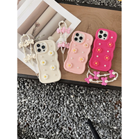 Coque de téléphone portable en TPU tendance de rue avec perles d'époxy DIY pour iPhone 14 15 17 Pro
