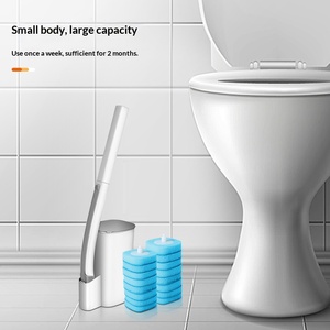 Luce del sole eco-friendly maneggiato lungo materiale in Silicone PP Set di spazzole usa e getta spazzola igienica spugna scatola per - Product Image 4