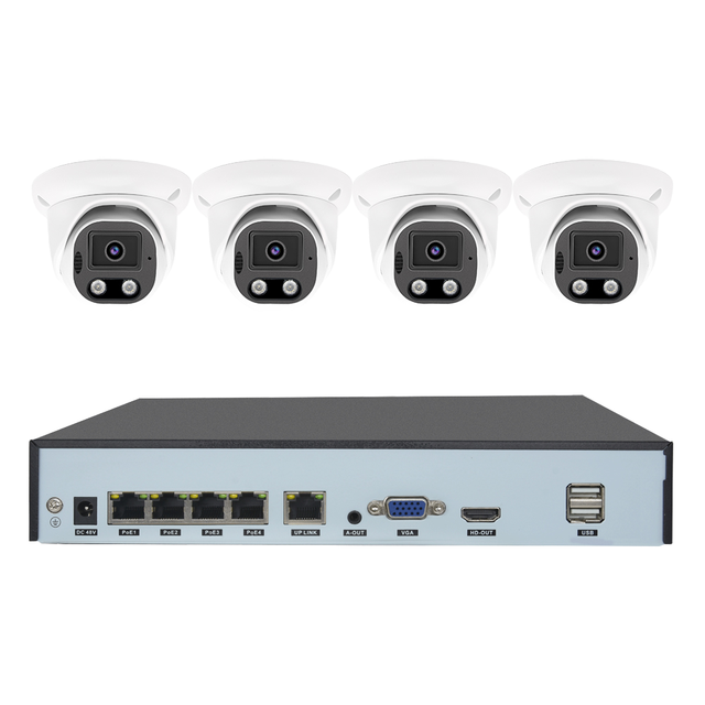 Hot Sale 4K PoE NVR Network Video Recorder with 5MP 4CH and 12MP 16CH CCTV Camera System Plug and Play H.265 Two-Way Audio
