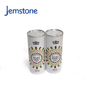 Recyclable Seal Air Tight Food Herbal Gel Capsule Kraft Cardboard Cylinder Packaging Protein Powder Oatmeal Paper Tube <b>Container</b> - Product Image 4
