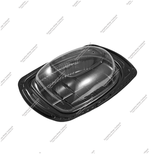 Caja de plástico PP desechable para comida, contenedor de pollo asado <span class=keywords><strong>con</strong></span> <span class=keywords><strong>tapa</strong></span> <span class=keywords><strong>transparente</strong></span>, bandeja de embalaje de comida para llevar impermeable y antivaho - Product Image 5