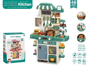 Jouets de <span class=keywords><strong>cuisine</strong></span> pour enfants d'âge préscolaire avec lumières réalistes, aliments de jeu, évier de simulation avec fonction de pulvérisation - Product Image 5