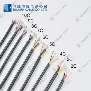 Pvc Cable Professional Certificate 2464 Pvc Jacket Colorful Core Wire 2/3/4/5/6/7/8/9/10 Cores VW-1 Cable Wire For Electronic Instrument