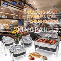 XINGPAI Équipement De Restauration Buffet Électrique Induction Réchauffeur De Nourriture Mini Oblong Réchaud Buffet Réchaud Pour Banquet De Fête De Mariage