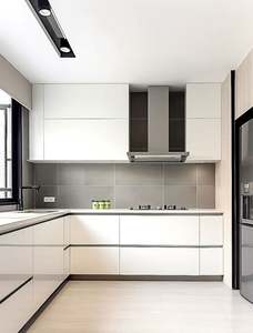 Service de personnalisation pour toute la maison Panneaux de particules de style moderne Armoire de cuisine Ameublement de cuisine pour villa - Product Image 5