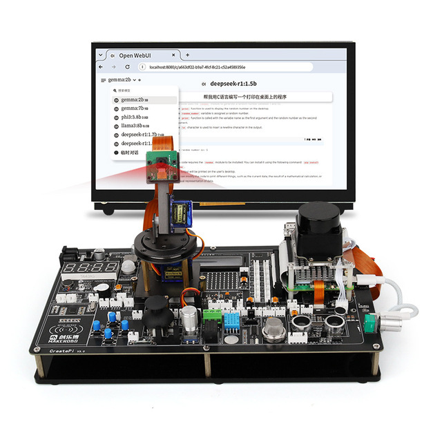 XiaoZhi AI Large Model Raspberry Pi 5 LCD Modules for Artificial Intelligence Visual Recognition Sensor Experiment Development