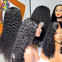 Perruque frontale complète HD sans colle en cheveux vierges vietnamiens bruts, 100 % cheveux humains alignés sur les cuticules, bouclés birmans, pour femmes noires