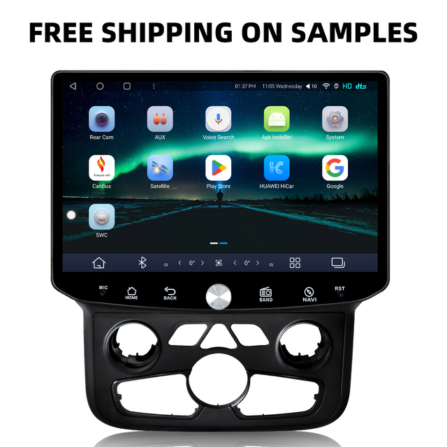11.5 Inch Android Radio Screen DVD Player for Dodge Ram 2013-2016 2017 2018 Dashboard Style 2K Touch Screen 8 Core Wireless Auto