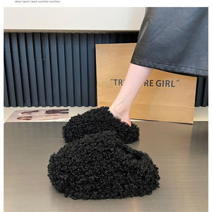 Pantofole da <span class=keywords><strong>donna</strong></span> in cotone a punta chiusa per tenere al caldo, pantofole da casa, scarpe da casa da <span class=keywords><strong>donna</strong></span> - Product Image 4