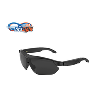 Lunettes de sport intelligentes polarisées unisexes, anti-UV, IPX-5, avec commande gestuelle, audio pur IA, chargement magnétique, haut-parleur, microphone, appels téléphoniques et musique