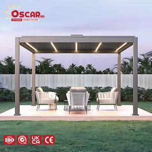 <span class=keywords><strong>Pergola</strong></span> rétractable en aluminium imperméable, idéale <span class=keywords><strong>pour</strong></span> la décoration de terrasse d'<span class=keywords><strong>appartement</strong></span>, usage extérieur sur toit ou <span class=keywords><strong>balcon</strong></span> - Product Image 1