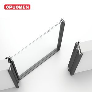 Porta da Bagno in Alluminio e Vetro con Design Personalizzato, Cerniere Nascoste, Finitura <span class=keywords><strong>per</strong></span> Appartamenti, Hotel e <span class=keywords><strong>Architetti</strong></span> Professionisti - Product Image 5