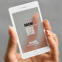 Maßgefertigte Hochwertige Magnetische Visitenkarten Abgerundete Kanten QR-Code Klares PVC CMYK 4-Farben-Offsetdruck UV-Druck Ohne NCF