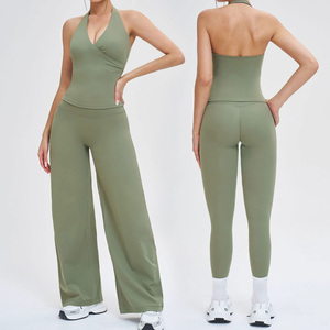 Conjunto Deportivo de Alta Calidad de 8 Piezas para Mujer, para Entrenamiento al Aire Libre, Secado Rápido, Ajuste Ceñido, Espalda Descubierta, Transpirable - Product Image 4