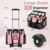 Chariot de ménage, sac de chariot de nettoyage d'hôtel, chariot universel à roulettes, sac organisateur, chariot de femme de chambre, chariot de nettoyage commercial, chariot de nettoyage domestique