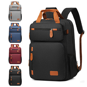 Men's Casual Travel <b>Backpack</b> <b>Large</b> Capacity Shockproof Waterproof Laptop Bag Business Travel 14 Inches Solid Color - Product Image 1