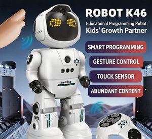 Robot intelligent télécommandé chantant, dansant, touchant, programmable, technologie éducative précoce, cadeau - Product Image 2