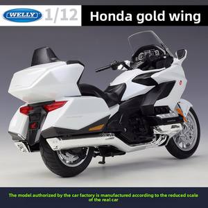 WELLY 1:12 <span class=keywords><strong>2020</strong></span> Gold Wing Heavy Diecast Metal Motorcycle Model Control the Force for Collectors 14 Years & up Gift Wholesale - Product Image 4