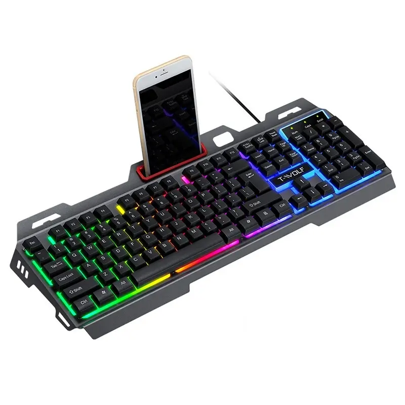 Penjualan Laris T16 Keyboard Mekanis Portabel, Layar Sentuh Komputer Semua Dalam Satu dengan Keyboard Laser Virtual untuk Tablet & Ponsel