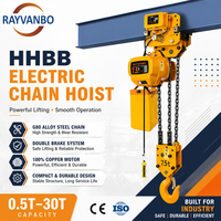 Palans à chaîne électriques HHBB à rotation 360° en acier allié, chaîne G80, 1 tonne, 2 tonnes, 3 tonnes, 5 tonnes, flexibles pour atelier