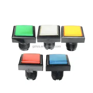 Goede Prijs Rgb Led Drukknop Schakelaar Rechthoek Arcade Games Accessoire Knop