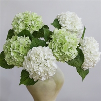 Hydrangeas artificielles de haute qualité, fleurs en latex au toucher réaliste