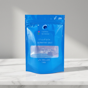 Custom Printed Brand Mylar Packaging Bags Smell Proof Resealable Aluminum <b>Foil</b> Sea Salt Stand up Pouch with <b>Window</b> - Product Image 1