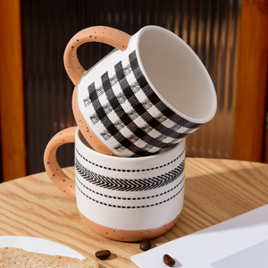 Nueva Taza de Café de Porcelana Pintada a Mano Estilo Retro Japonés, Colores Personalizables, Logotipo, Regalos Empresariales Seguros, Uso en Oficina, Apta para Lavavajillas, Cerveza - Product Image 2