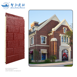 Panneau mural moderne en métal ignifuge pour extérieur, en PU, 16 mm, isolé, pour mur extérieur d'hôtel - Product Image 2