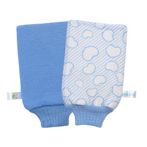 Guantes exfoliantes de rayón con cuerda larga para colgar, para baño y exfoliación corporal - Product Image 2