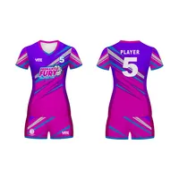 Buy Jersey Design - Pink and Black Star Volleyball Jersey Design