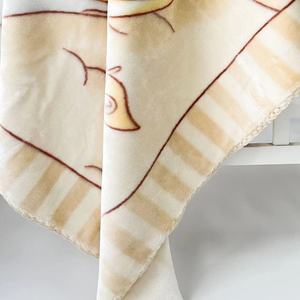 Oem Nhà Máy 110X140Cm Sản Phẩm Em Bé Eskimo Siêu Mềm Mại Thoải Mái Mùa Đông Raschel Chồn Arabic Bé Chăn Cho Trẻ sơ sinh - Product Image 6