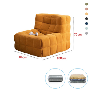 Nova Modern Huismeubilair Minimalistisch Corduroy Luie Zitzak Stoel Compressie Verpakking Enkele Lounge Bank Voor Woonkamer - Product Image 2